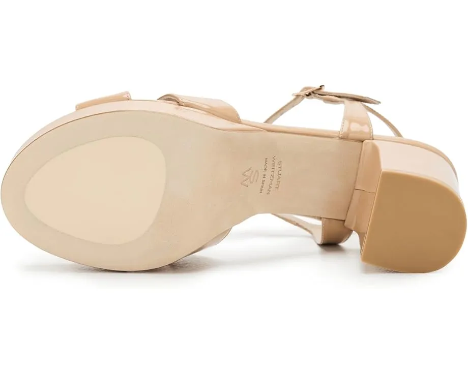 Сандалии Stuart Weitzman Dayna Platform 80 на платформе с ремешком на щиколотке