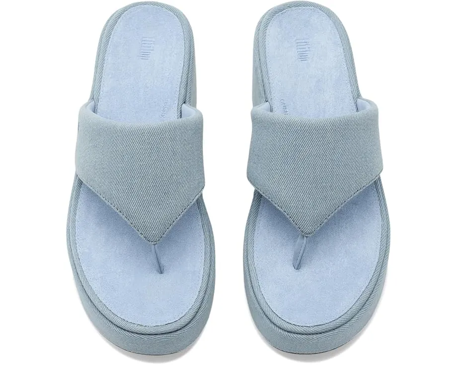 FitFlop Сандалии Platfforms Denim на клиновидном каблуке