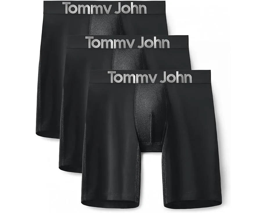 Tommy John 360 Sport Micro 8 дюймов (20.32 см) боксеры 3 шт с влагоотводящей тканью