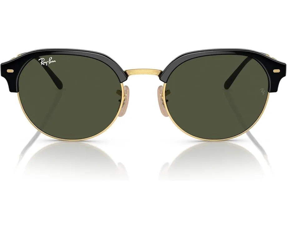 Солнцезащитные очки Ray-Ban RB4429 с ацетатной оправой и зеркальными линзами