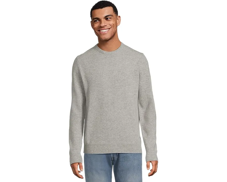 Свитер Barbour Essential Patch из чистой шерсти мериноса с кожаными заплатками