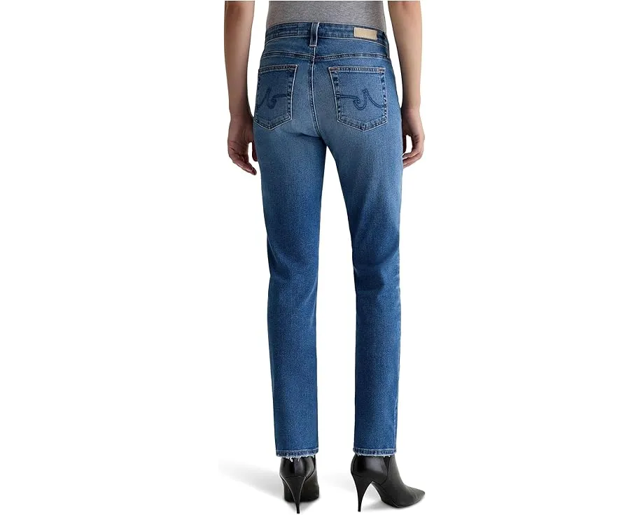 Джинсы AG Mari Mid Rise Slim Straight с зауженным кроем