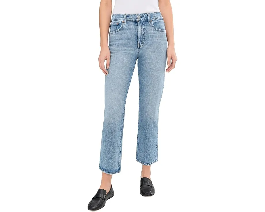 Джинсы Madewell SH Longline Straight в цвете Raebrook с завышенной талией