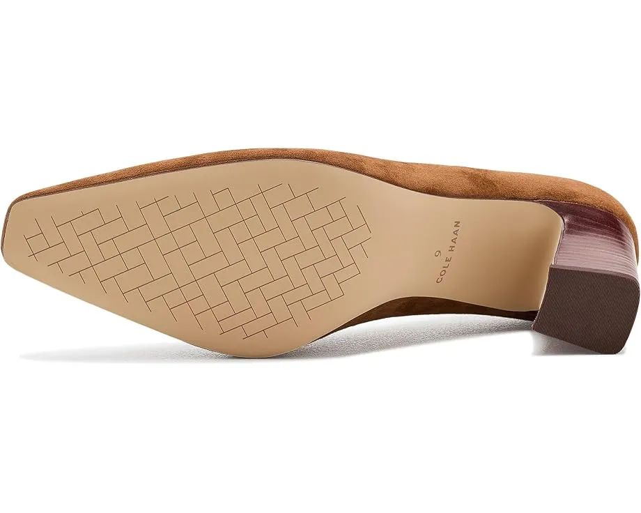 Туфли Cole Haan Blanche Pumps Tobacco на каблуке с замшевой отделкой