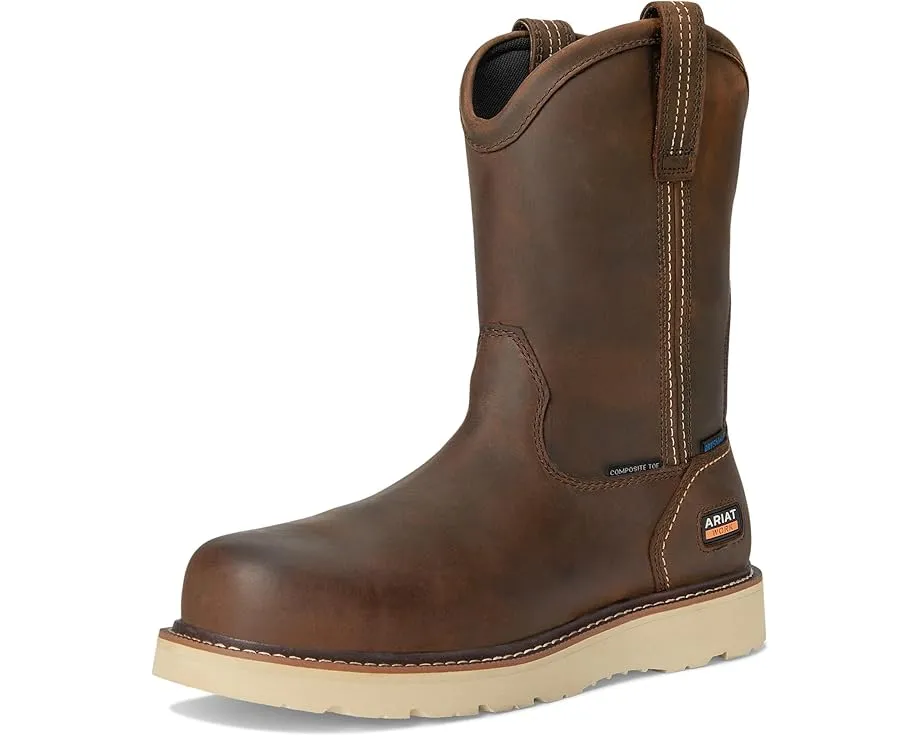 Рабочие ботинки Ariat Rebar Wedge Pull-On с композитным носком и водонепроницаемостью