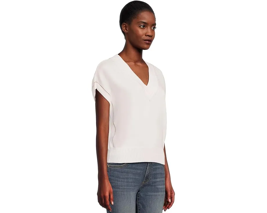 Lilla P Свитер с V-образным вырезом и клиньями из экологичной смесовой пряжи