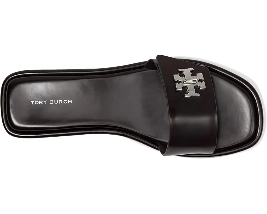 Сандалии Tory Burch T Lock Slide с широким ремешком и логотипом
