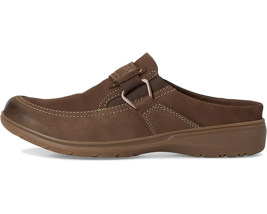 Слипоны Clarks Carleigh Viola из кожи с эластичной вставкой и фурнитурой