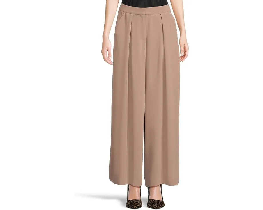 Широкие брюки Saige с драпировкой и складкой спереди