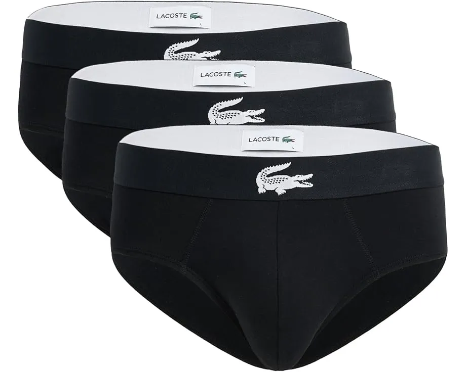 3 пары трусов Lacoste из стрейч-джерси с эластичным поясом