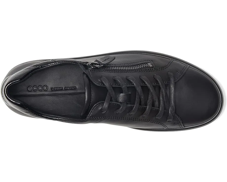 Кроссовки ECCO Soft 7 Side Zip Lace с боковой молнией и кожаным верхом