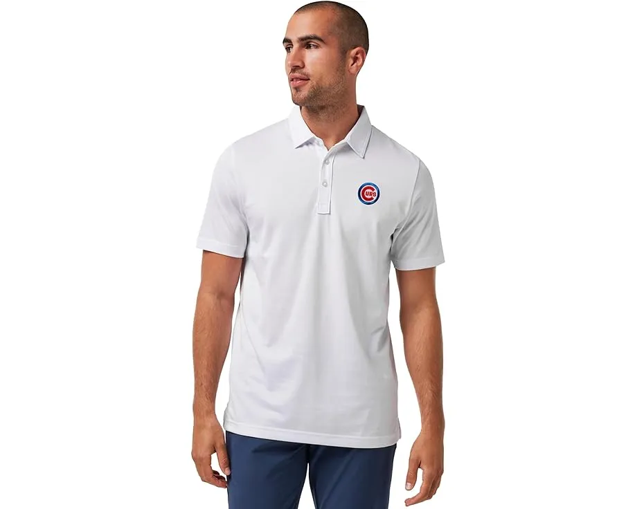 Поло TravisMathew Chicago Cubs The Zinna с вышивкой на груди
