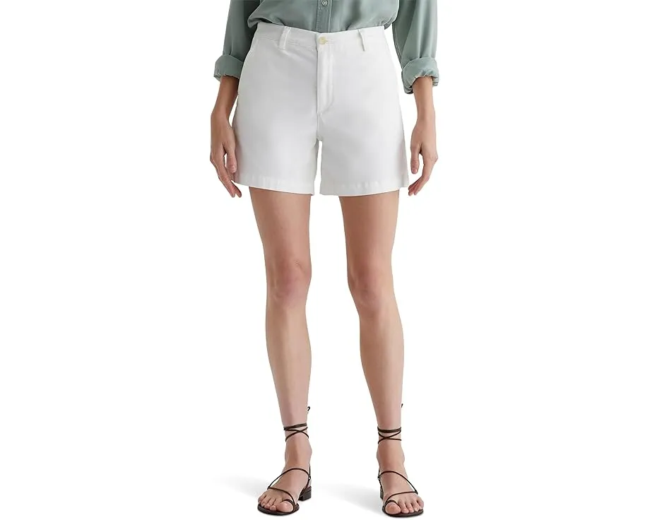 Шорты AG Jeans Jude из стрейч-твиля с прямым кроем и средней посадкой