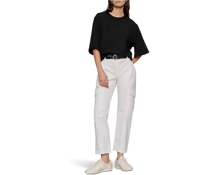 Брюки Sanctuary Rebel Straight Crop из стретч-твила с карманами