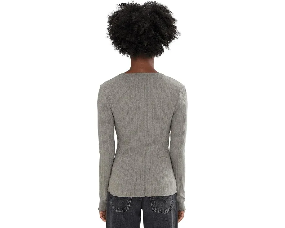 Хенли Faherty Paradise Pointelle с отделкой пико из органического хлопка