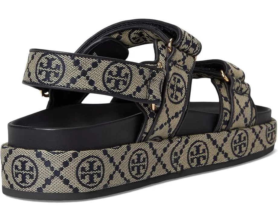 Спортивные сандалии Tory Burch Kira с монограммой T и ремешком на пятке