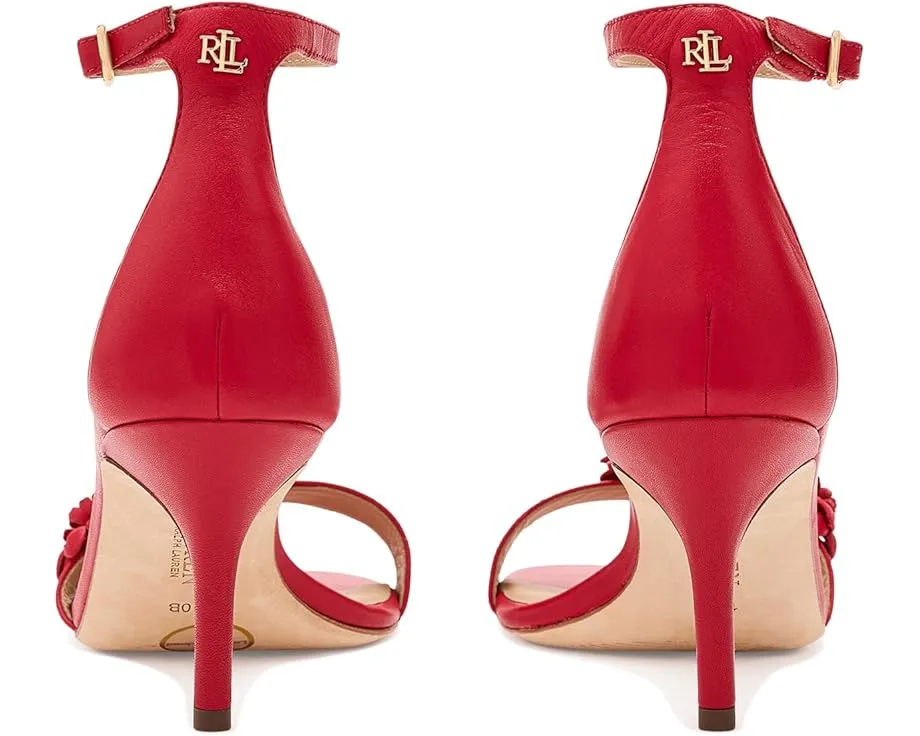 Босоножки Lauren Ralph Lauren Allie на среднем каблуке с цветочной отделкой