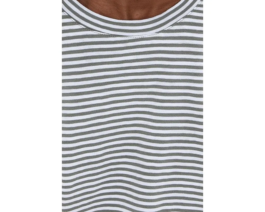Футболка Louisa Stripe Short Sleeve Tee с короткими рукавами и прямым подолом