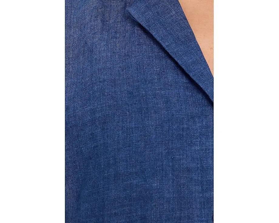 Рубашка Eileen Fisher Petite с отложным воротником из выстиранного органического льна