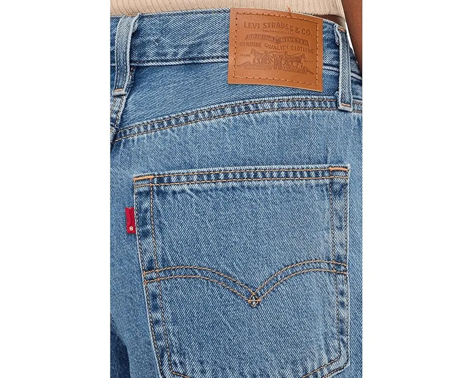 Шорты Levi's Premium Baggy Dad Jort из денима с прямым кроем