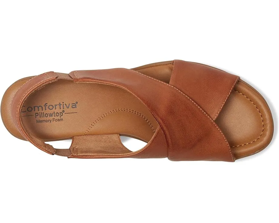 Сандалии Comfortiva Emilee на клиновидном каблуке с перекрестными ремешками