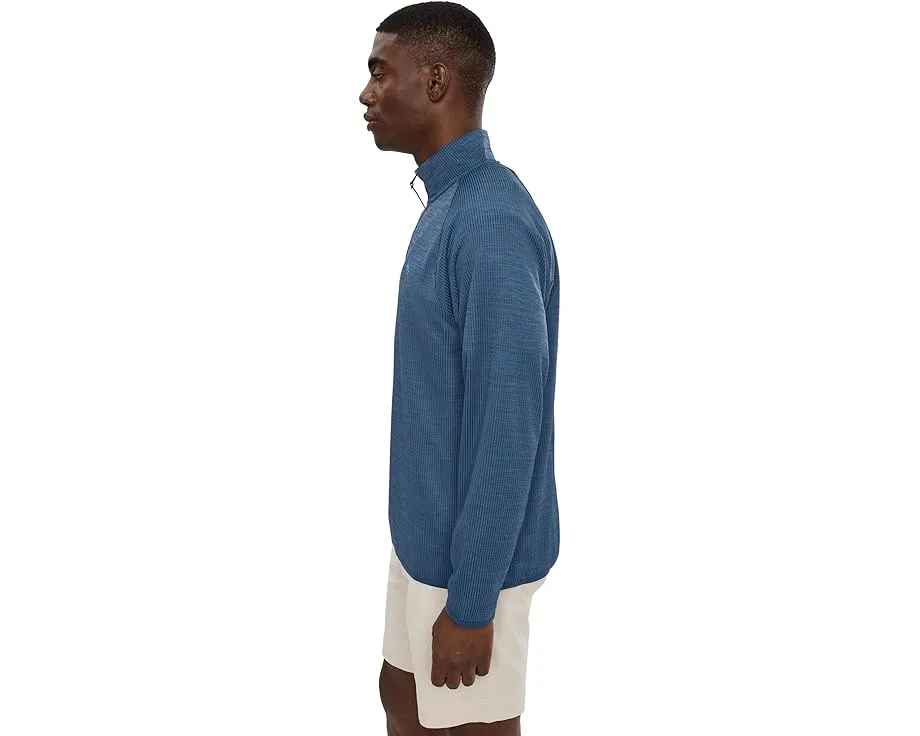 Толстовка Tommy Bahama Palm Pro Half Zip с вафельной тканью и защитой от ультрафиолета