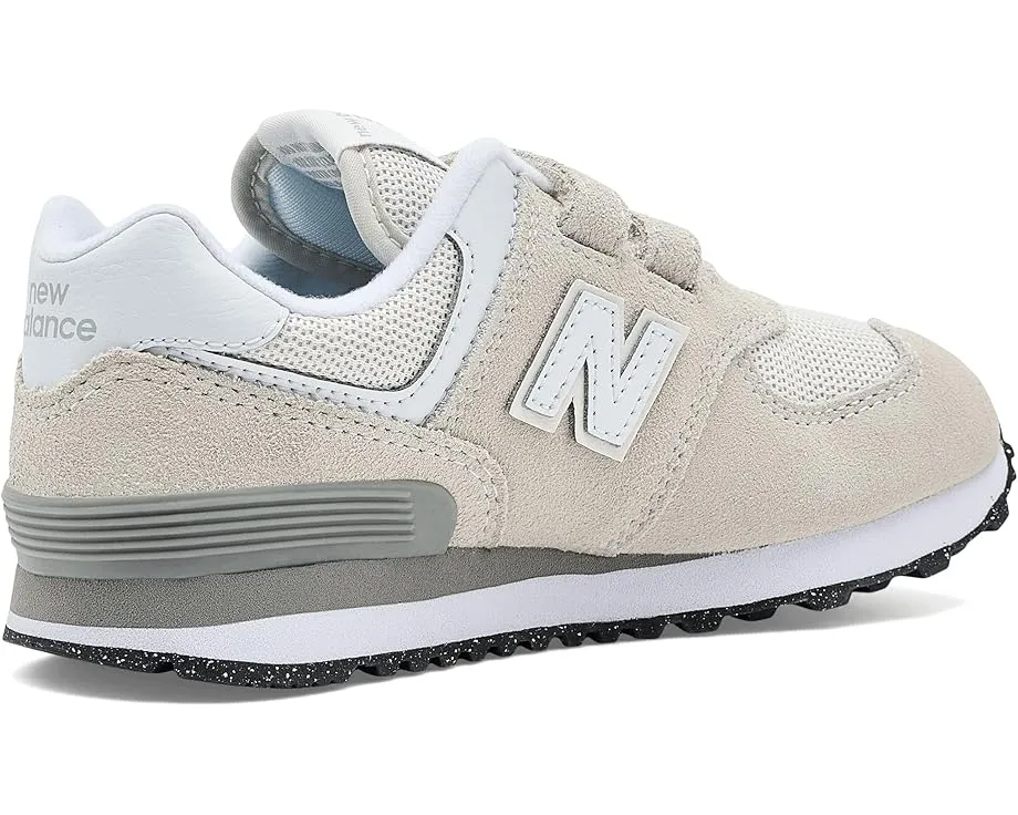 New Balance Kids 574 Core Hook & Loop кожаные кроссовки с липучкой
