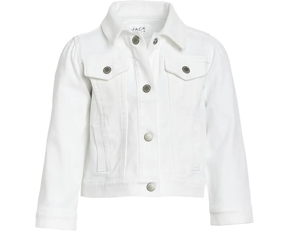 Janie and Jack Детская джинсовая куртка White Denim для малышей