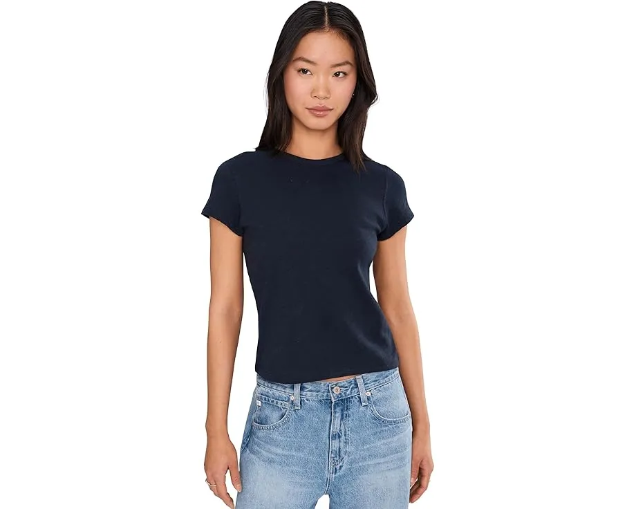 Футболка Lilla P Vintage Little Tee из состаренного слаба укороченного кроя