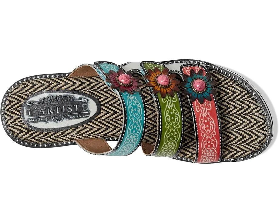 L'Artiste by Spring Step Сандалии Maryse с тремя ремешками и плетеной стелькой