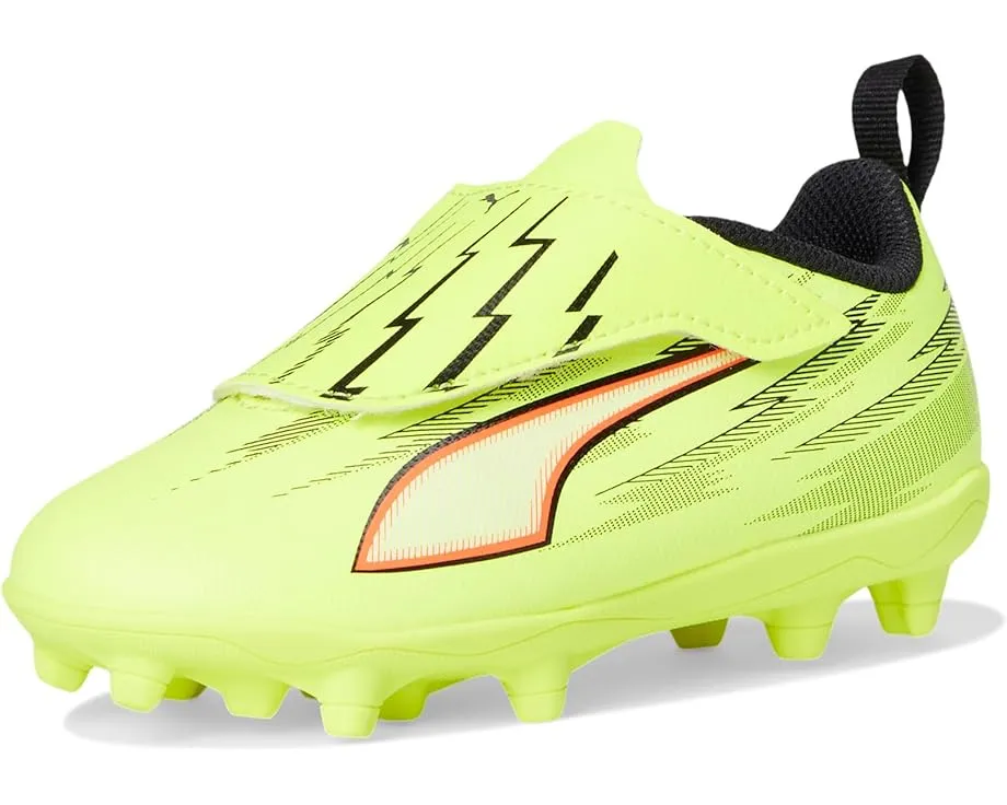 Детские футбольные бутсы PUMA Ultra 6 Play с застежкой на липучке для твердого и искусственного покрытия из переработанных материалов