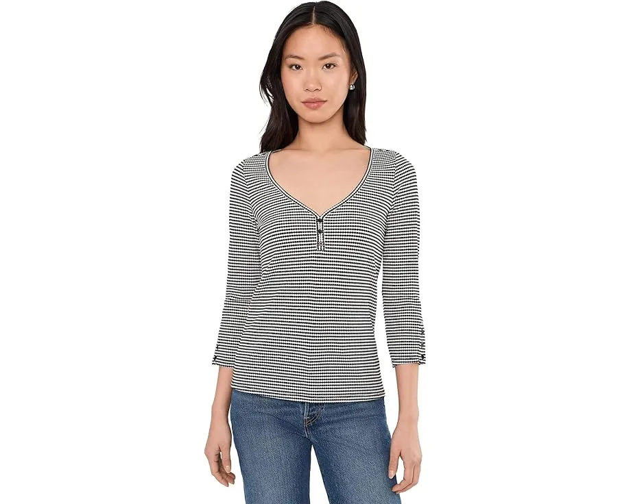 Топ Liverpool Los Angeles с рукавом 3/4 и застежкой-хенли