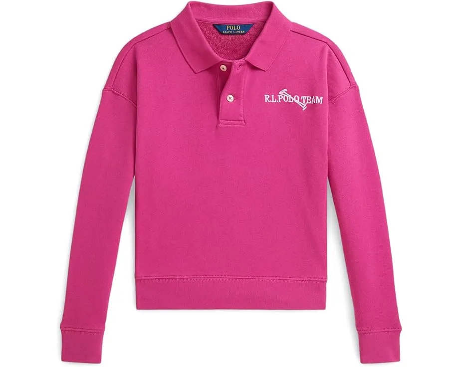 Толстовка Polo Team из махровой ткани с воротником-поло Polo Ralph Lauren для старших детей