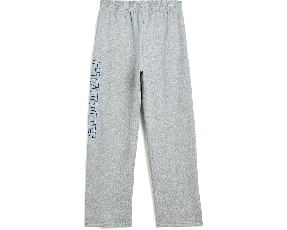 Adidas детские графические панталоны Collegiate из хлопкового флиса в серую меланжевую крошку