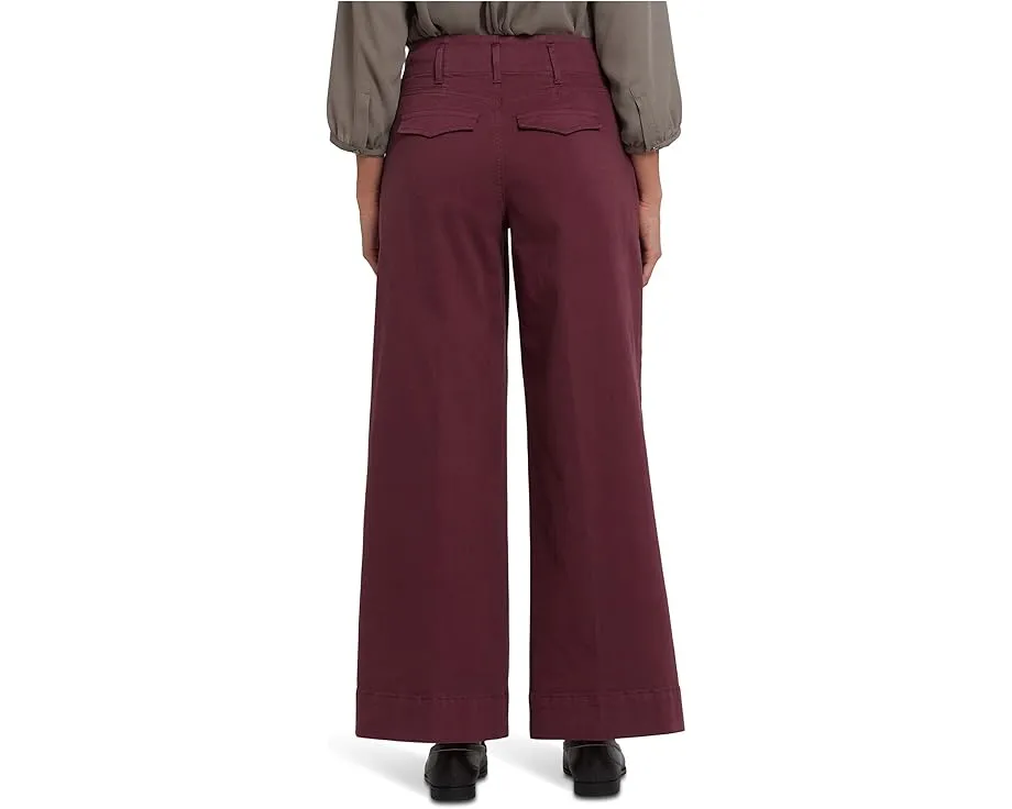 Широкие брюки-джинсы NYDJ Mona с завышенной талией и клёшом