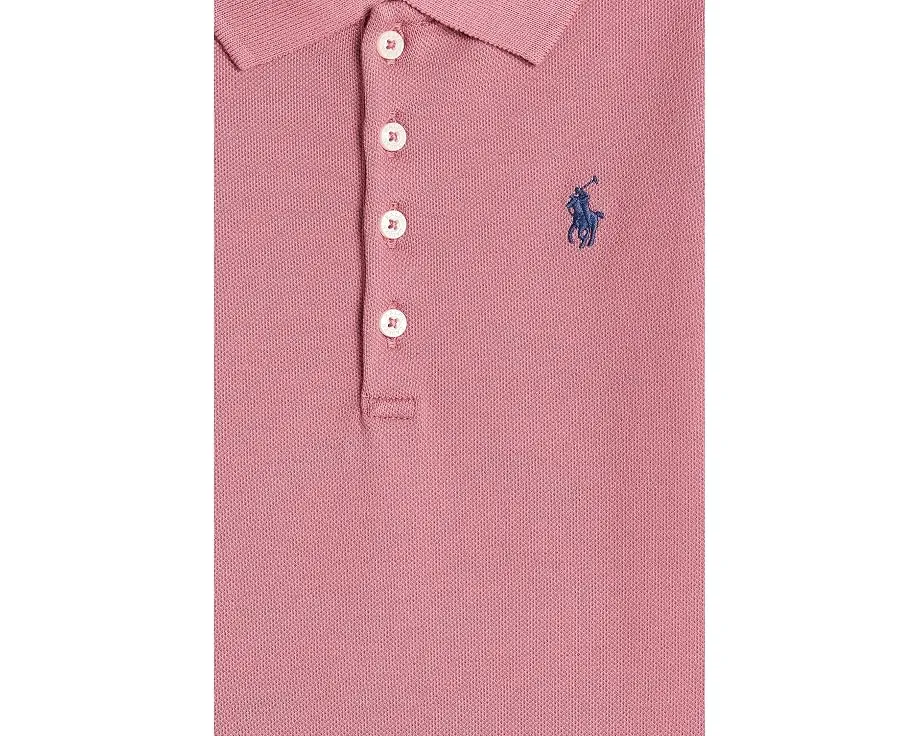 Платье-поло с плиссированной сеткой и стрейчем Polo Ralph Lauren для детей