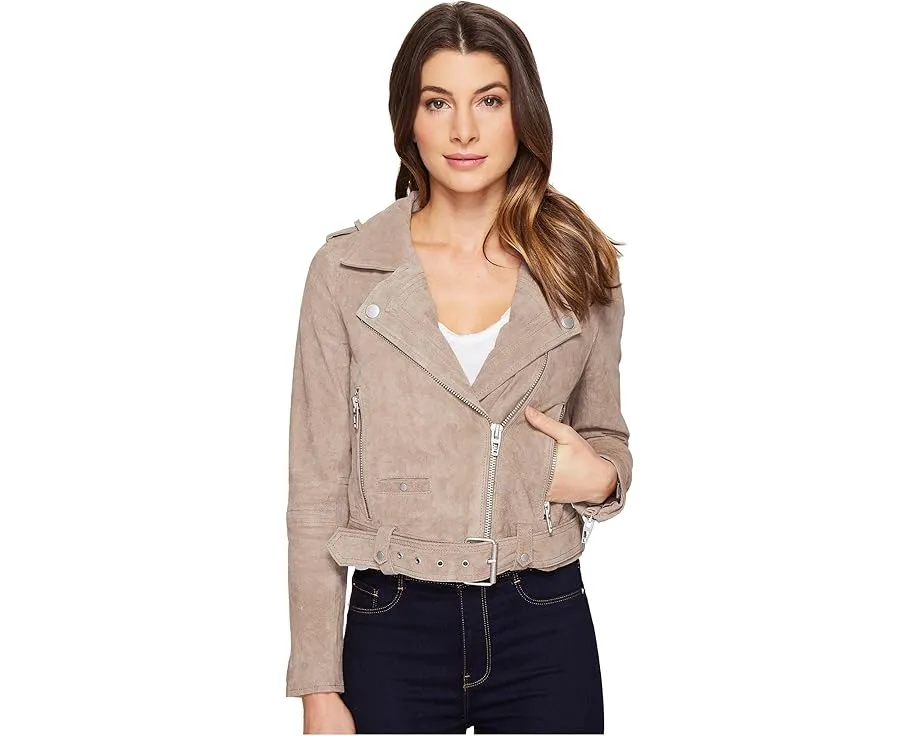 Косуха Blank NYC из замши с асимметричной застежкой и ремнем