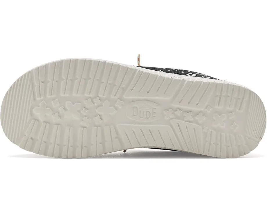 Детские кроссовки Wally Print с технологией Flex & Fold и эластичными шнурками Hey Dude