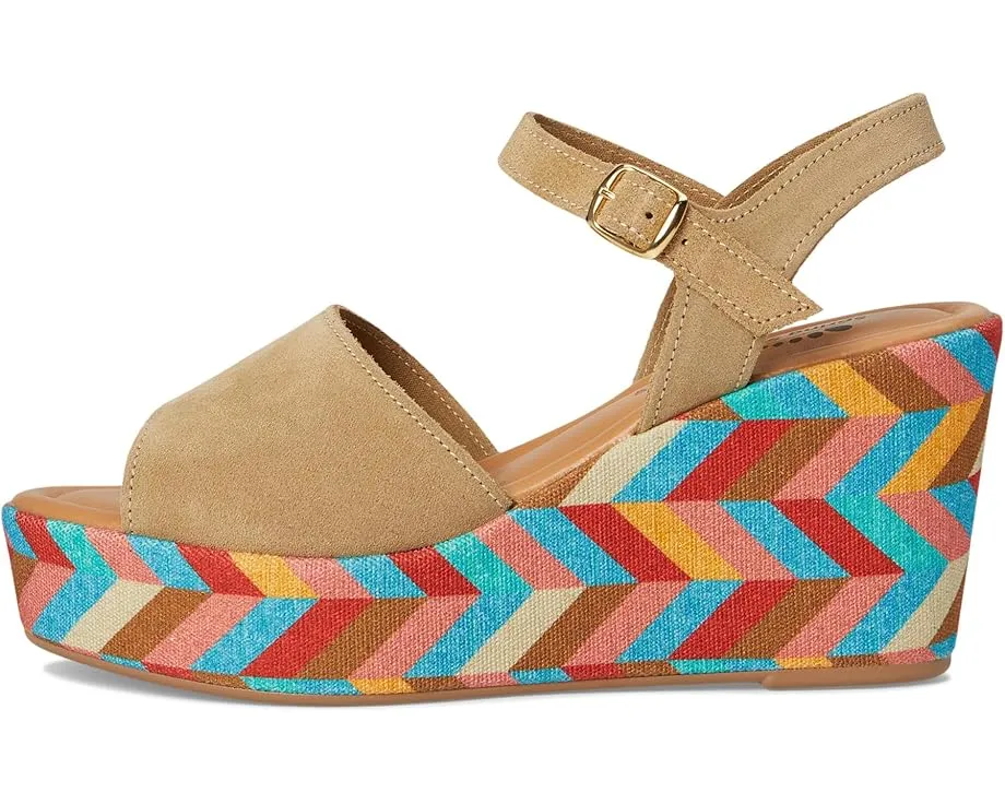 Сандалии Maliq на клиновидном каблуке с геометрическим узором