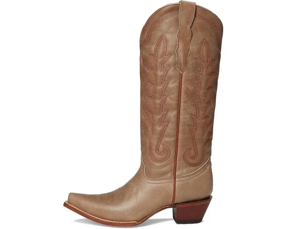 Сапоги Corral L6281 до икры с вышивкой и ковбойским каблуком