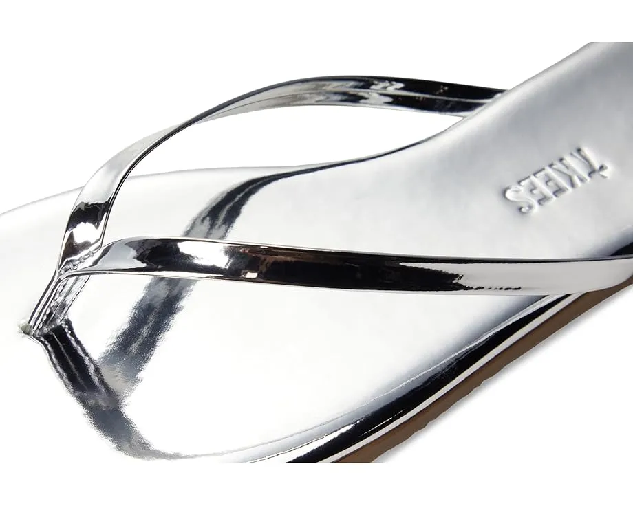 Блестящие босоножки TKEES с открытым квадратным носком