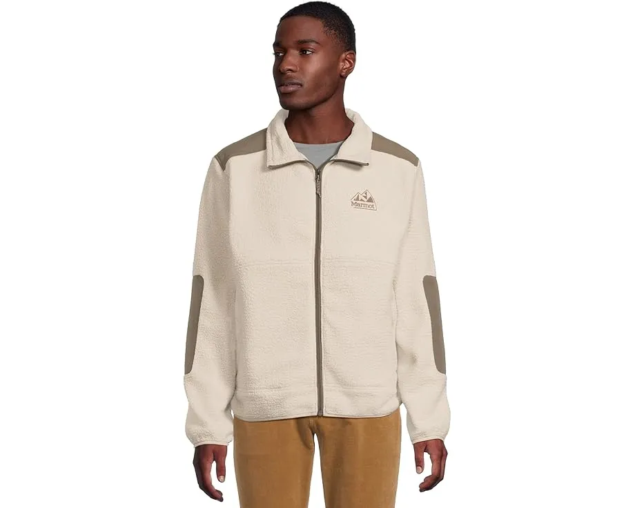 Куртка Marmot Wanderer из высоковорсного флиса с накладками на плечах и локтях