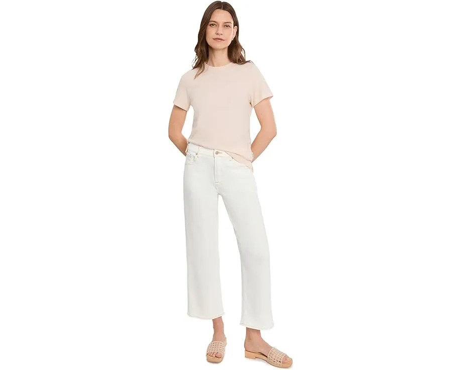 Джинсы 7 For All Mankind с прямым кроем и высокой посадкой Stovepipe Straight Ankle