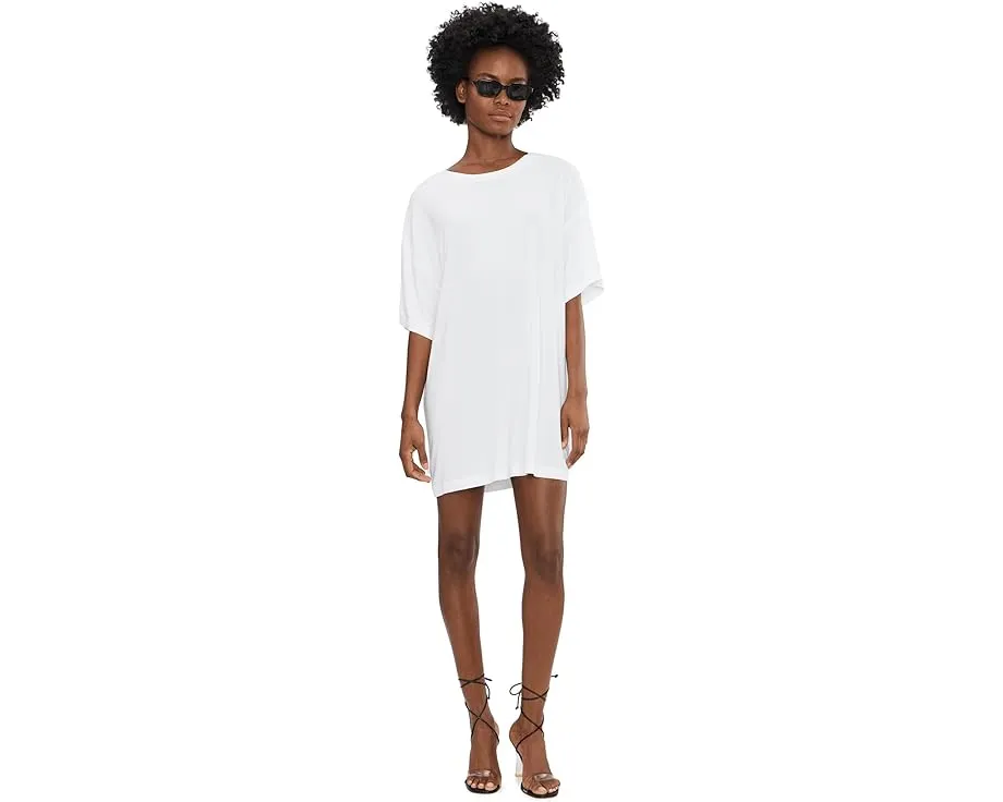 Платье-квадрат Norma Kamali Short Sleeve Boxy Mini Dress с коротким рукавом