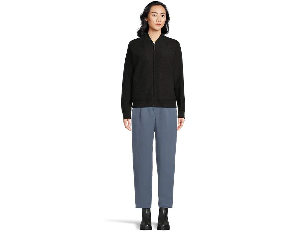 Eileen Fisher легкая жакет из валяной шерсти со стойкой и карманами