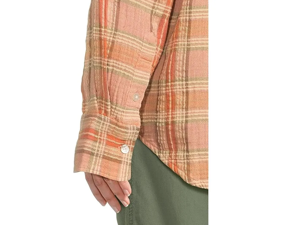Faherty Dune Cotton Gauze Relaxed Shirt из двойного хлопкового газа