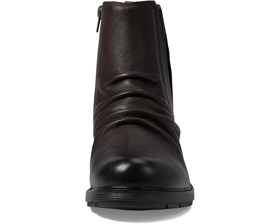 Ботинки Clarks Hearth Rose из кожи с эффектом смятия и высотой до икры