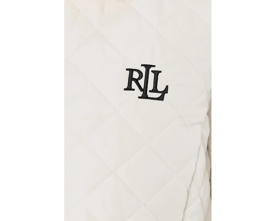 Куртка Lauren Ralph Lauren Blazer Quilt Contrast Lrl Embroid с утеплением и логотипом