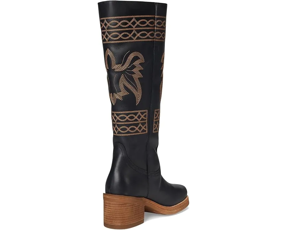 Ботинки Dingo Avalon с декоративной строчкой и наборным каблуком