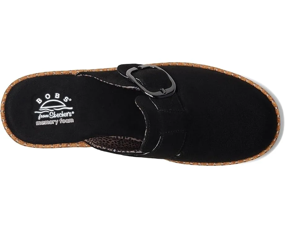 Клоги BOBS from SKECHERS Rosey Rise On Parade с искусственной замшей и пробковой платформой